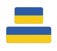 Set di 2 tappetini da cucina con stampa bandiera ucraina, antiscivolo, adatti per cucina, lavanderia e ingresso