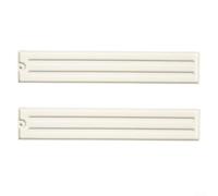 Set di 2 tappetini in silicone con impugnatura antiscivolo e proprietà resistenti al calore, per uso sicuro sul piano di lavoro della cucina (bianco)