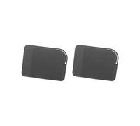 Set di 2 tappetini in silicone resistenti al calore, per piastra capelli, colore nero