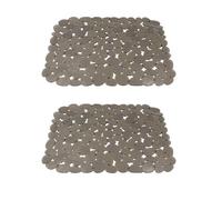 Set di 2 tappetini per lavello, in PVC, con copertura morbida, accessori per lavello, in PVC, adatti per asciugare i piatti