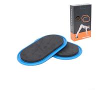 Set di 2 tappetini per pilates per allenamento completo del corpo, con base su entrambi i lati, per l'uso su diversi pavimenti, allenamento per core e forza (blu)
