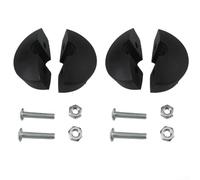 Set di 2 tappi a sfera per avvolgitubo guidati - Paraurti in gomma regolabile resistente all'usura con 4 semicerchi, viti, dadi, avvolgitubo da giardino (3/8")