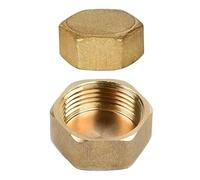 Set di 2 tappi filettati in ottone, accessori per tubo dell'acqua, per lavatrice, radiatore e rubinetto