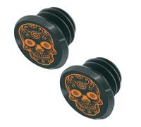 Set di 2 tappi manubrio Gist Switch Skull Nero
