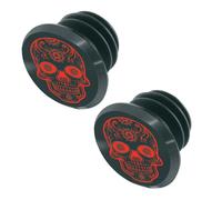 Set di 2 tappi manubrio Gist Switch Skull Noir