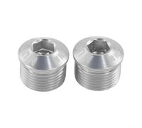 Set di 2 tappi per pedali M14 x P1 0, protezione da polvere e danni (9 mm)