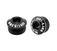 Set di 2 tappi per pedali per bicicletta, M14 x P1 0, protezione antipolvere sui pedali della bicicletta (6,5 mm)