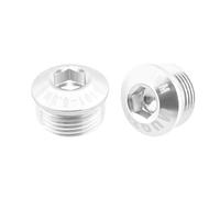 Set di 2 tappi per pedali per bicicletta, per M14 x P1 0, antipolvere, parti di riparazione per la manutenzione della bicicletta (6,5 mm)