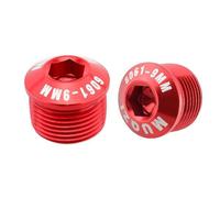 Set di 2 tappi per pedali per bicicletta, per M14 x P1 0, antipolvere, parti di riparazione per la manutenzione della bicicletta, 9 mm