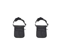 Set di 2 tasche portaoggetti per infermiere, con tasca extra, kit per la cura della vita, colore nero