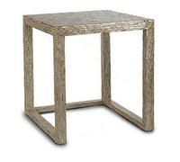 Set di 2 tavoli Gift Decor BIG-S3603662 Bianco Beige Dorato 42,5 x 61 x 60 cm