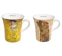 Set Di 2 Tazze Gustav Klimt ADELE BLOCH-BAUER & LA REALIZZAZIONE 400ml Goebel