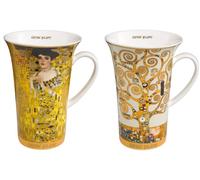 Set Di 2 Tazze Gustav Klimt Adele Bloch-Bauer + L'Albero Della Vita 500ml Goebel