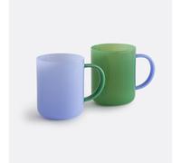 Set di 2 tazze in vetro borosilicato, MICHA Blu TU