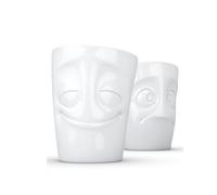 Set Di 2 Tazze Senza Manico TV Divertente E Sorpreso 0,35 L