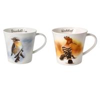Set Di 2 Tazze Wiedehopf E Braunkehlchen 350ml Porcellana Goebel