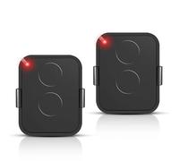 Set di 2 telecomandi compatibili con Nice Era ONE2/ON2E/ON4E/ON1E, 433,92 MHz telecomando porta del garage, Rolling Code,2 canali(Nero)