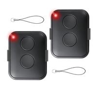 Set di 2 telecomandi universali 433,92 MHz compatibili con Nice Era ON2E ON4E ON1E FLO1R FLO2R FLO4R codice girevole sicuro segnale acustico universale porta del garage sostituzione facile nero