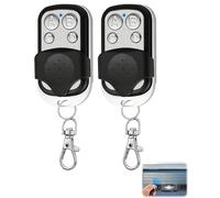 Set di 2 Telecomandi Universali 433,92 MHz per Cancelli e Garage Compatibili con Codici Fissi e di Apprendimento Clonazione Facile, 4 Tasti Programmabili, Portata 50 m No Rolling Code