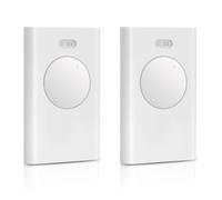 Set di 2 Telecomandi Universali 433 MHz per Cancello e Garage, Telecomando 2 Canali Compatibile con, Sostituzione per Modelli 433, Programmazione Facile, Distanza Fino a 50m - Bianco