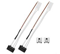 Set di 2 termistori per riscaldamento con clip per Bambu Lab P1P P1S per stampante 3D, sensore riscaldatore 24 V 48 W, massimo per rilevamento della temperatura a 300 °C, installazione rapida