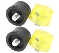 Set di 2 Testine di Ricambio Martelli e magli Martelli da carpentiere per Martello in Gomma Punte di Ricambio per Martello con Testa a Percussione Set Accessori per Mazzuolo Giallo Nero[Φ35mm]