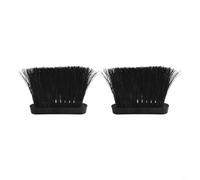 Set di 2 testine di ricambio oblunghe per focolare del camino per set di accessori con foro filettato 3/8" 9 5 mm compatibili con diverse filettature maniglia (L)