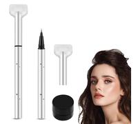 Set di 2 timbri per ciglia inferiori, kit di trucco, eyeliner, timbri per ciglia inferiori, con kit di inchiostro, strumento rapido per il trucco degli occhi per principianti, look naturale per