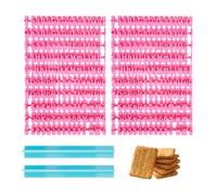 Set di 2 timbri per lettere di argilla, macchina per goffratura fondente, stampe, lettere stampate, stampe, lettere divertenti, sigilli per lettere (rosso rosa)