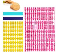 Set di 2 Timbri per Lettere di Argilla, timbri alfanumerici per biscotti,Fondente Cookie Cutter, Macchina per Goffratura Fondente, Stampe, Stampi per Lettere Divertenti,timbri per biscotti e alfabeti