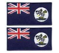 Set di 2 toppe ricamate con bandiera dell'isola di Vancouver, termoadesiva/termoadesiva/stemma