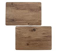 Set di 2 tovagliette effetto legno