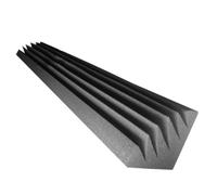 Set di 2 trappole acustiche angolari in schiuma fonoassorbente | Pannelli in schiuma acustica | Trattamento acustico per studi di registrazione | Blocco angolato insonorizzato | (2x KLIN-MIN, 50cm)