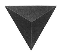Set di 2 trappole acustiche angolari in schiuma fonoassorbente | Pannelli in schiuma acustica | Trattamento acustico per studi di registrazione | Blocco angolato insonorizzato | (2x TRIANGLE, 42cm)
