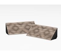 Set di 2 trappole acustiche angolari stretti per bassi | 23x50cm | Insonorizzazione, assorbimento, diffusione | Trattamento acustico per studi di registrazione [REBAT-Horizont | Sonoma]