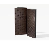 Set di 2 trappole acustiche angolari stretti per bassi | 50x23cm | Insonorizzazione, assorbimento, diffusione | Trattamento acustico per studi di registrazione [REBAT | Wengé]