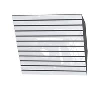 Set di 2 trappole acustiche orrizontali angolari per bassi | 50x50x15cm | Assorbimento delle basse frequenze per studi e teatri | Insonorizzazione, diffusione | [x2 SLATO-H-150mm | Plastica bianca]
