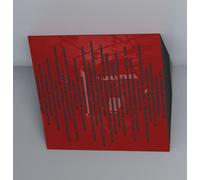 Set di 2 trappole acustiche orrizontali per bassi da angolo soffitto | 50x50x10cm | Assorbimento delle basse frequenze per home studio e home theater | [x2 WAVE-H-100mm | Plastica rossa lucida]