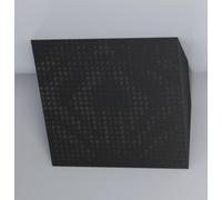 Set di 2 trappole acustiche orrizontali per bassi da angolo soffitto | 50x50x10cm | Assorbimento delle basse frequenze per home studio e home theater | [x2 UNIVERSE-H-100mm | Nero]