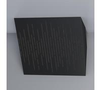 Set di 2 trappole acustiche orrizontali per bassi da angolo soffitto | 50x50x10cm | Assorbimento delle basse frequenze per home studio e home theater | [x2 WAVE-H-100mm | Nero]