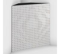 Set di 2 Trappole acustiche per bassi con tessuto vellutato per il montaggio nell’angolo del soffitto | Trattamento per studi di registrazione | 50x50x15cm | [UNIVERSE-15 Bianco | Bianco]