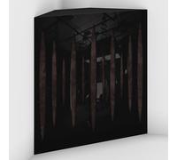 Set di 2 Trappole acustiche per bassi con tessuto vellutato per il montaggio nell’angolo del soffitto | Trattamento per studi di registrazione | 50x50x10cm | [PULSE-10 Plastica nera | Marrone]