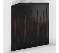 Set di 2 Trappole acustiche per bassi con tessuto vellutato per il montaggio nell’angolo del soffitto | Trattamento per studi di registrazione | 50x50x15cm | [PULSE-15 Nero | Marrone]