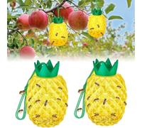 Set di 2 trappole per vespe, Wasp Trap Outdoor Hanging, trappola vespe, Pineapple Shape Wasp Bee Traps Repellent Outdoor Wasp Deterrent Killer Insect Catcher, vespe per appoggiare e appendere