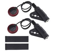 Set di 2 trasduttori piezoelettrici per microfono a contatto con adesivo 1/4 femmina jack da 30,5 cm, cavo per chitarra, banjo, ukulele, violino, mandolino, violoncello, Kalimba arpe