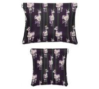 Set di 2 trousse in finta pelle, piccola borsa per il trucco per borsa, mini borse portatili per cosmetici da donna, borsa multifunzionale per riporre schegge, adorabile animale dei cartoni animati,