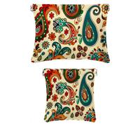 Set di 2 trousse per il trucco in finta pelle, piccola borsa per il trucco per borsa, portatile, senza cerniera, mini custodia da viaggio per cosmetici, pittura universo, pianeta, stella cadente,
