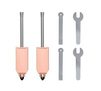 Set di 2 ugelli a cambio rapido da 0,4 mm per stampante Flashforge AD5X 3D, completamente realizzati in metallo con tubo del collo integrato, set di ugelli di ricambio in acciaio temprato per AD5X