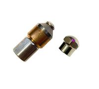 Set di 2 ugelli per la pulizia dei tubi, 1/8", a punta rotante e rigida, per tubo di pulizia per Kärcher WAP Alto e altri