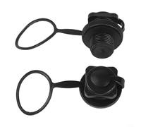 Set di 2 valvole gonfiabili per canoa, kayak, canoa, materassino, piscina, zattera, con gonfiaggio rapido e guarnizione filettata sicura